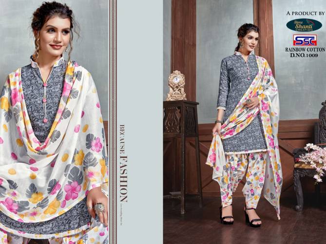 Shree Shanti Rainbow Regular Wear Cotton Printed Punjabi Dress Material